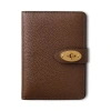 Mulberry Leather Darley Passport Holder In Blue