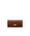 Mulberry Darley Pebbled-effect Wallet In Brown