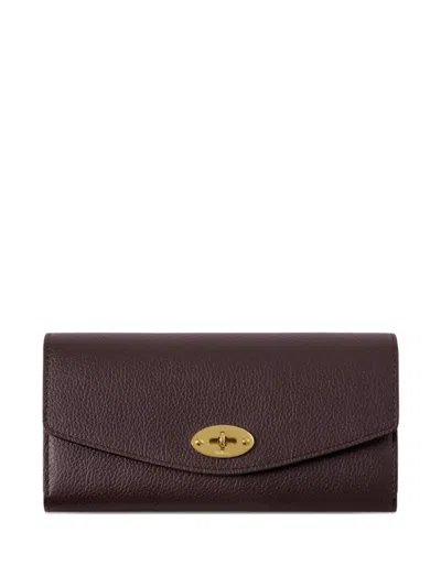 Mulberry Darley Postman-lock Wallet In Brown