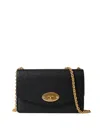 Mulberry Darley S Black Grain Print Leather Clutch In Black
