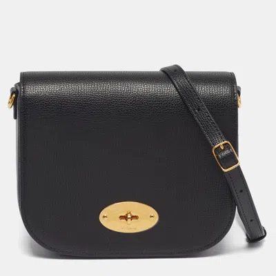 Pre-owned Mulberry Darley Small Black Leather Crossbody Bag