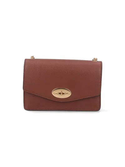 Mulberry Small Darley Daisy Crossbody Bag In Brown