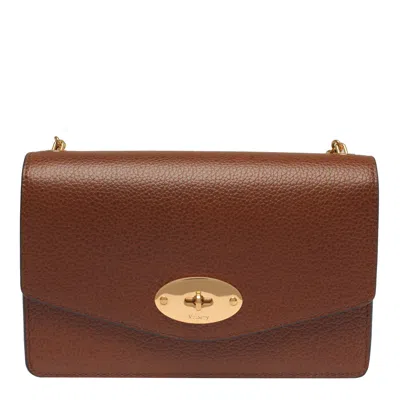 Mulberry Darley Two Tone Shoulder Bag In Brown
