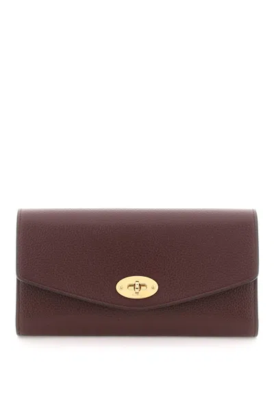 Mulberry Darley Wallet In Red, Purple
