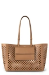 Mulberry Diamond Perforated Leather Tote