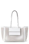 Mulberry Diamond Perforated Leather Tote