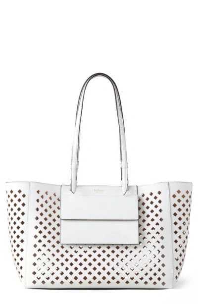 Mulberry Diamond Perforated Leather Tote