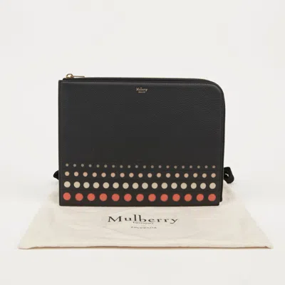 Mulberry Dot Clutch In Black