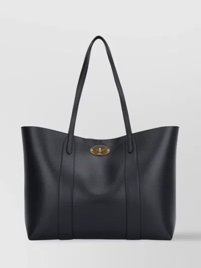 Mulberry Double Handles Shoulder Bag With Gold-tone Hardware In Black