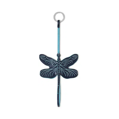 Mulberry Dragonfly Keyring In Blue