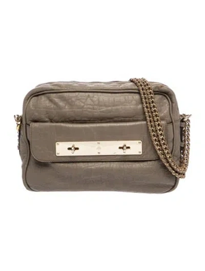 Pre-owned Mulberry Embossed Leather Shoulder Bag In Neutral
