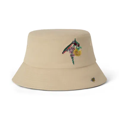 Mulberry Embroidered Bucket Hat In Nude