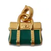 Mulberry Enamel Bayswater Charm In Malachite