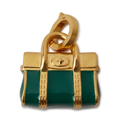 Mulberry Enamel Bayswater Charm In Malachite