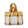 Mulberry Enamel Bayswater Charm In White