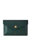 Mulberry Envelope Press-stud Clutch Bag In Green