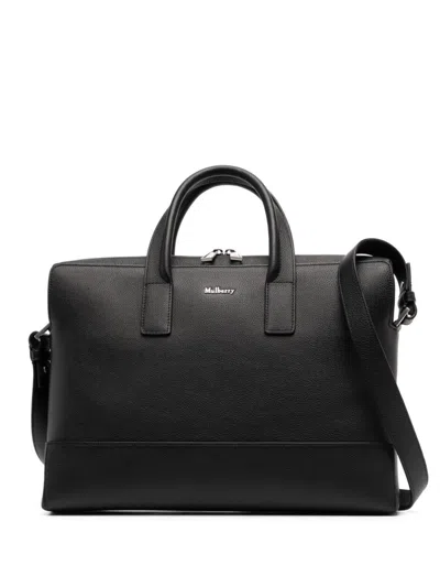 Mulberry Farringdon Briefcase In Schwarz