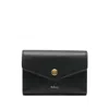 Mulberry Press Stud Wallet Small Classic Grain In Black