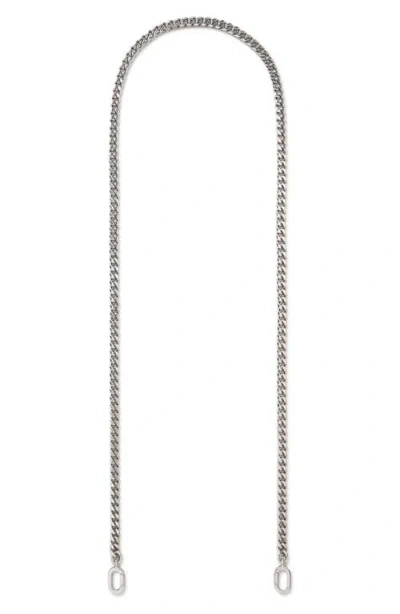 Mulberry Flat Chain Shoulder Strap In Silver