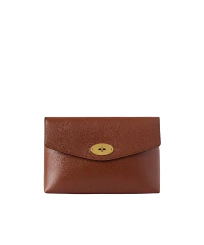 Mulberry Flip-top Makeup Bag In Brown