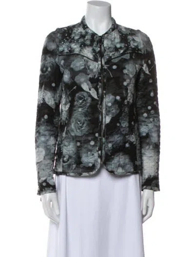 Pre-owned Mulberry Floral Print Evening Jacket In White