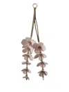 Mulberry Flower-embellished Leather Keyring In Pink