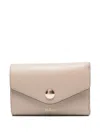 Mulberry Folded Classic Grain Wallet In Neutral