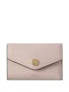 Mulberry Folded Grained-leather Wallet In Pink