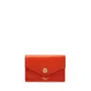 Mulberry Folded Multi-card Wallet In Orange