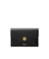 Mulberry Leather Folded Multi-card Wallet In Black