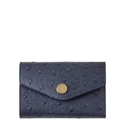 Mulberry Folded Multi-card Wallet In Blue