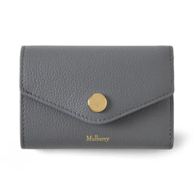 Mulberry Folded Multi-card Wallet In Gray
