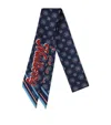 Mulberry From England With Love Scarf In Blue