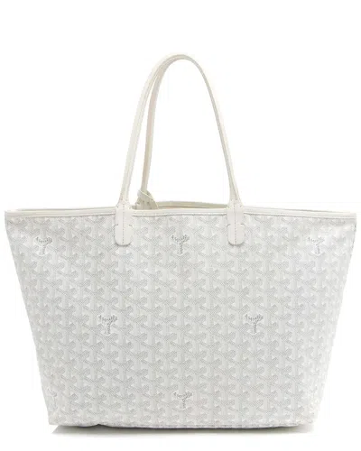 Mulberry Goyard White Goyardine Canvas St. Louis Pm Tote (authentic Pre-loved)