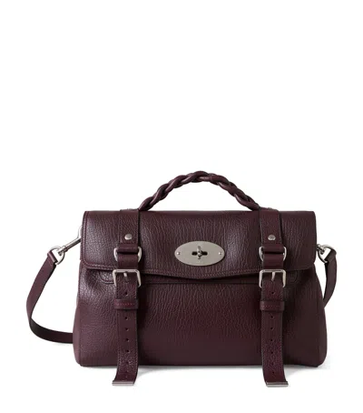 Mulberry Grained Leather Alexa Cross-body Bag In Red