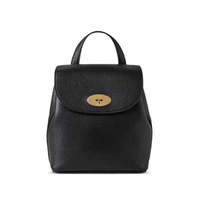 Mulberry Grained Leather Backpack In Black
