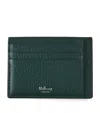 Mulberry Grained Leather Card Holder In Green