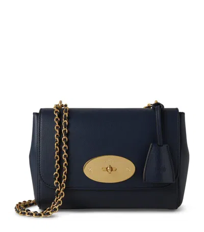 Mulberry Grained Leather Lily Shoulder Bag In Night Sky