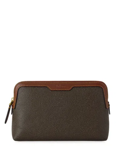 Mulberry Grained Leather Make Up Bag In Brown