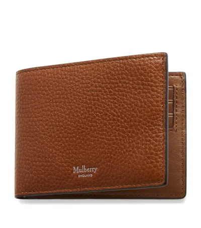 Mulberry Grained Leather Wallet In Brown