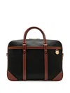 Mulberry Heritage Grained Leather Briefcase In Black