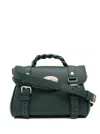Mulberry Mini Alexa Green Leather Crossbody Bag In Green
