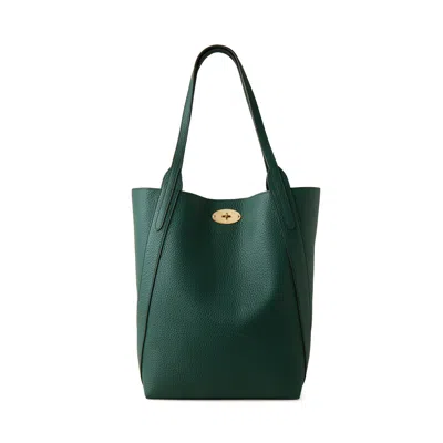 Mulberry North South Bayswater Leather Tote Bag In  Green