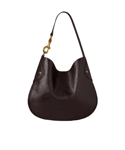 Mulberry Hackney Shoulder Bag In Burgundy