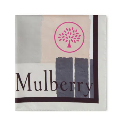 Mulberry Hand-painted Square In Multi