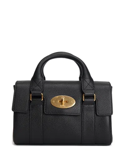 Mulberry Handle Detail Tote Bag In Black