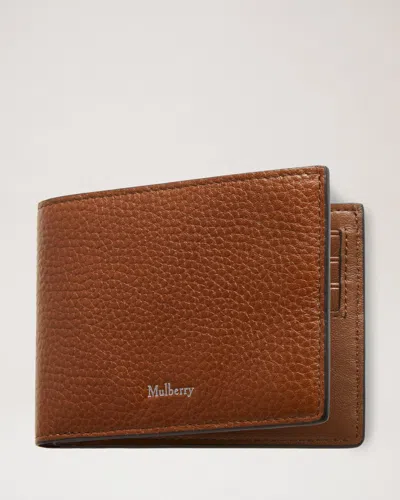 Mulberry Heritage 8 Card Wallet Two-tone Small Classic Grain In Brown