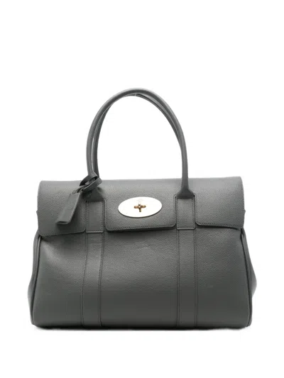 Mulberry Heritage Bayswater Shoulder Bag In Grau