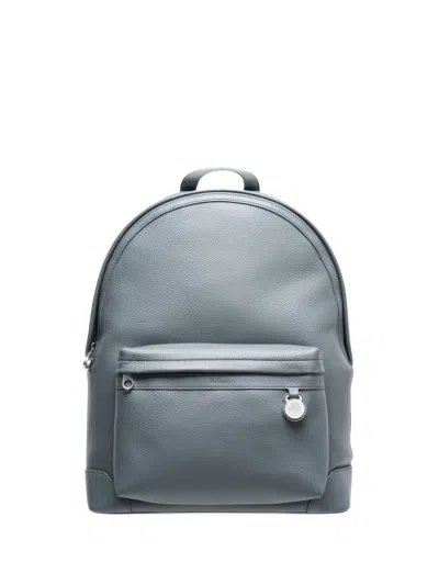 Mulberry Heritage Grained Leather Backpack In Gray
