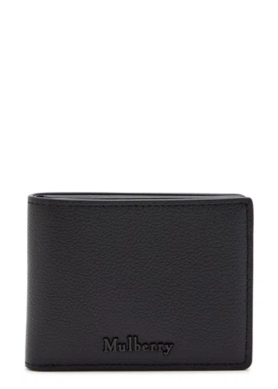 Mulberry Heritage Grained Leather Wallet In Black